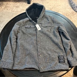 NWT Ecko Untld grey and black and white mens jacket new with tags